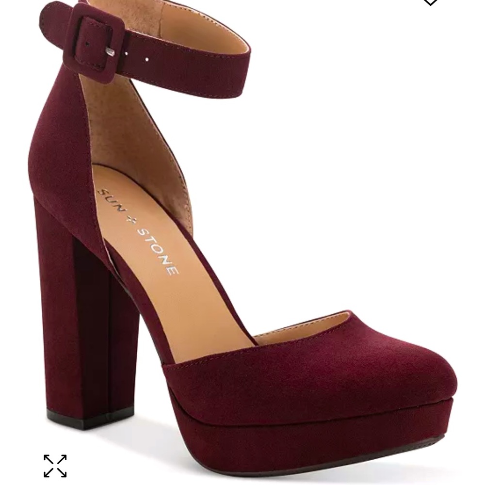 Women’s 6.5 Sun and Stone Block heel pump